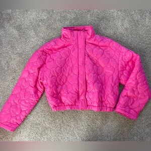 Womens &merci Pink Heart Jacket- Size Medium